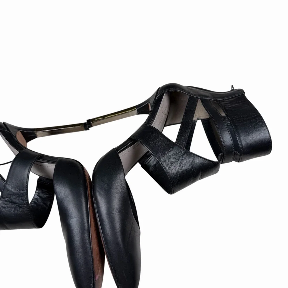 Pour La Victoire Zanie Women's‎ Ankle Strap Heels Black Size US 8